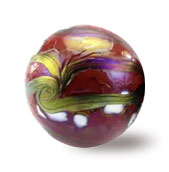 Malton Marble Red Glass Cremation Ashes Urn