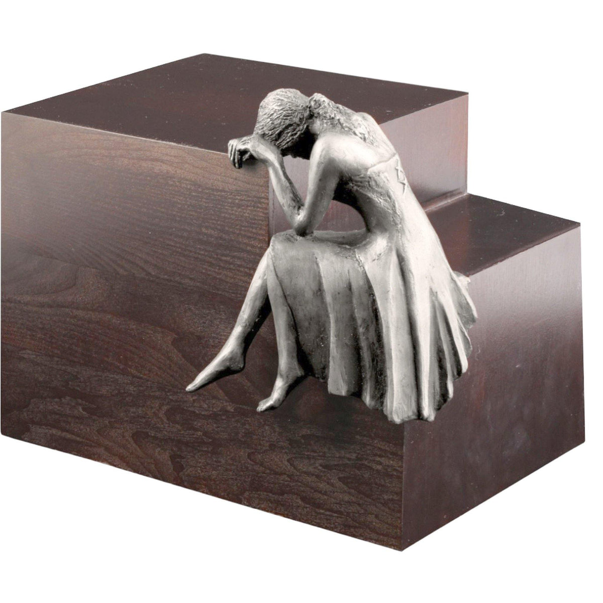 B Grade Beaminster Weeping Angel Steel Cremation Ashes Urn BEA