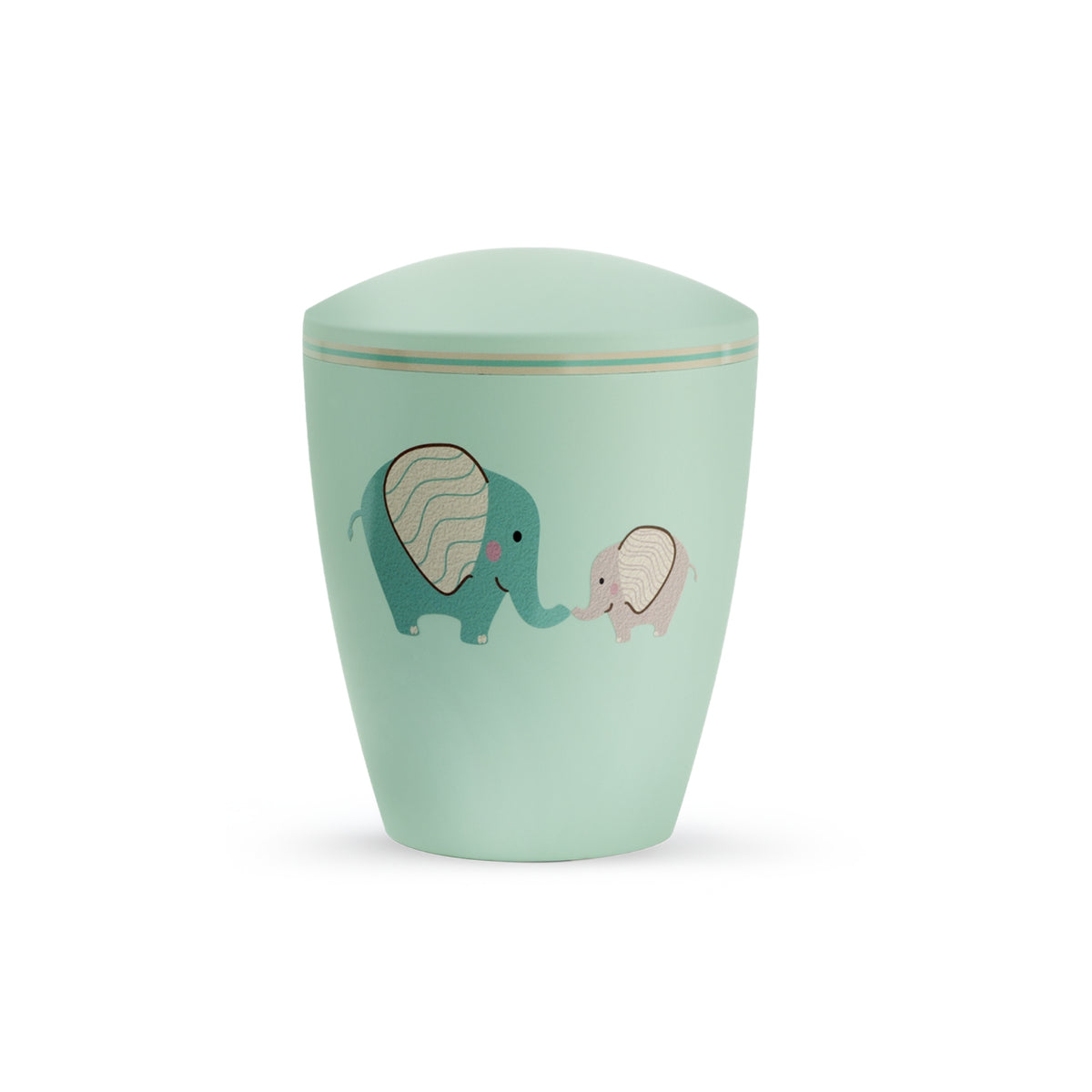 Eco Friendly Childrens Cremation Ashes Urn Green Elephant VOL