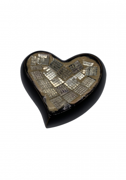 B Grade Tiverton Disco Effect Bronze Heart Keepsake – Urns UK