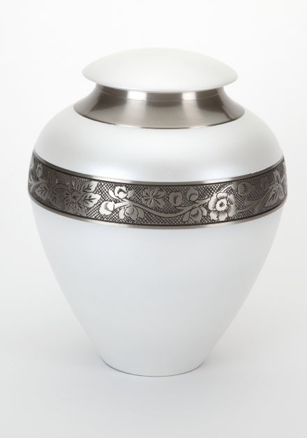 INTRICATELY DESIGNED BRASS METAL CREMATION URNS FOR SALE AVAILABLE ONLINE