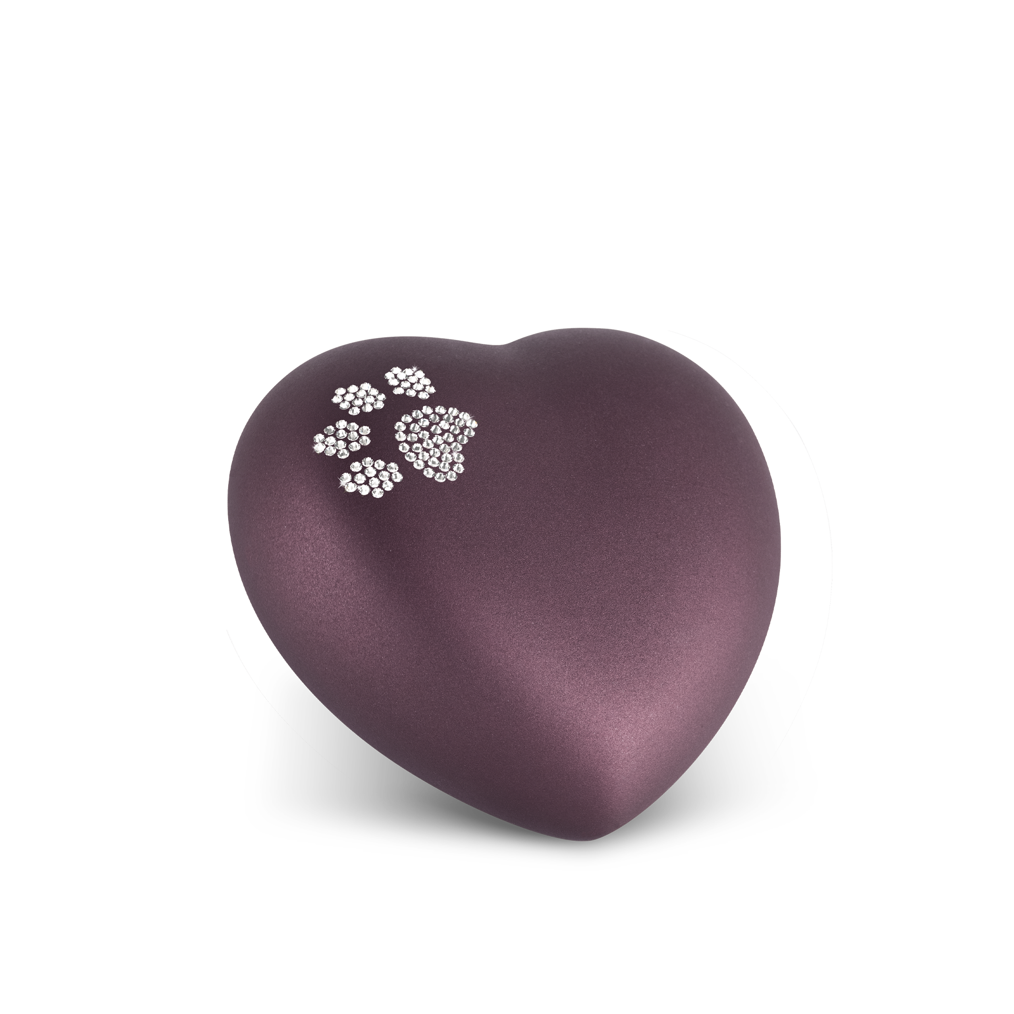 Ventnor Crystal Paw Heart Ceramic Cremation Ashes Urn