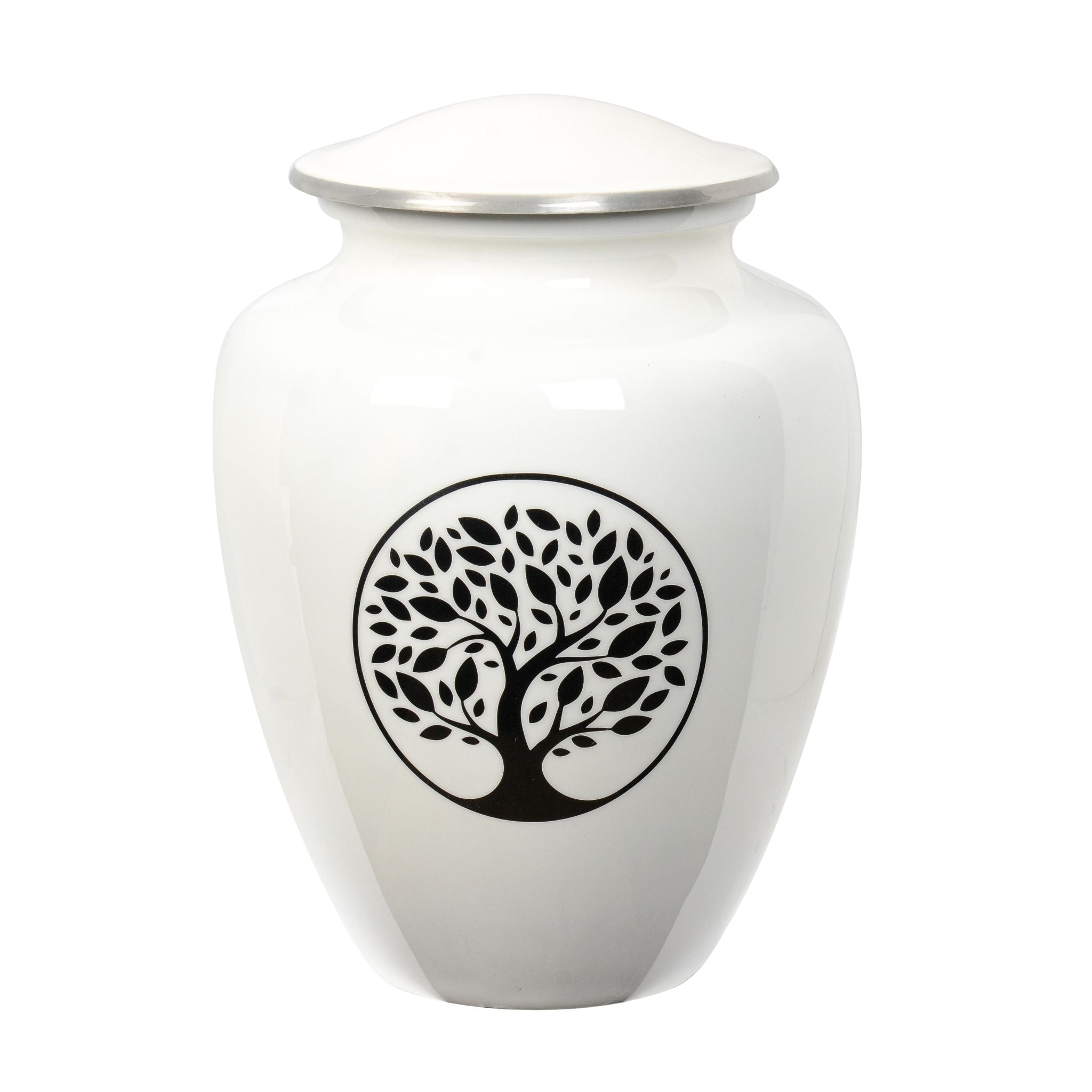 White Tree Cremation Ashes Urn