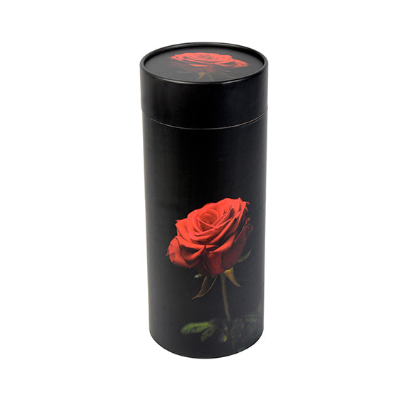 Dark Rose Cremation Ashes Scattering Tube