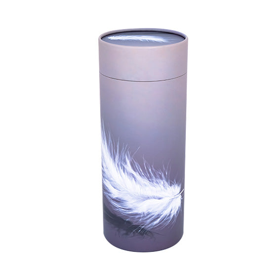 Blue Feather Cremation Ashes Scattering Tube