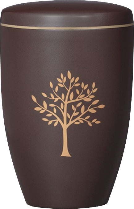 Brunette Gold Tree Cremation Ashes Urn