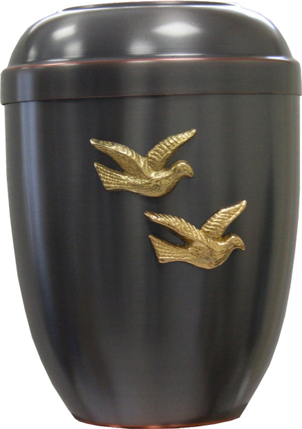 Moire Birds Cremation Ashes Urn