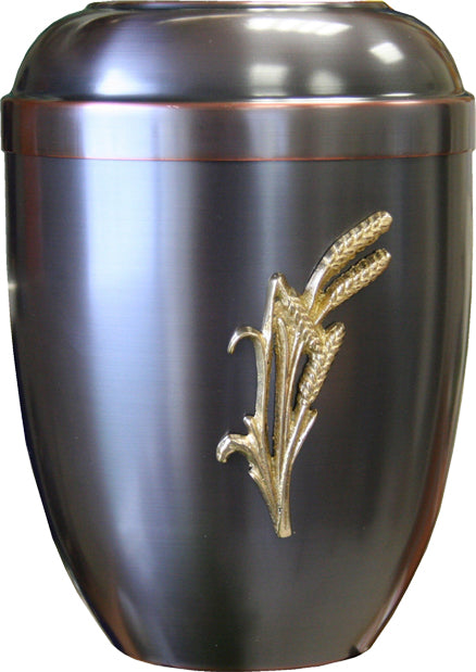 Moire Wheat Head Cremation Ashes Urn