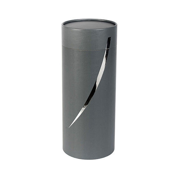 Silver Ribbon Cremation Ashes Scattering Tube