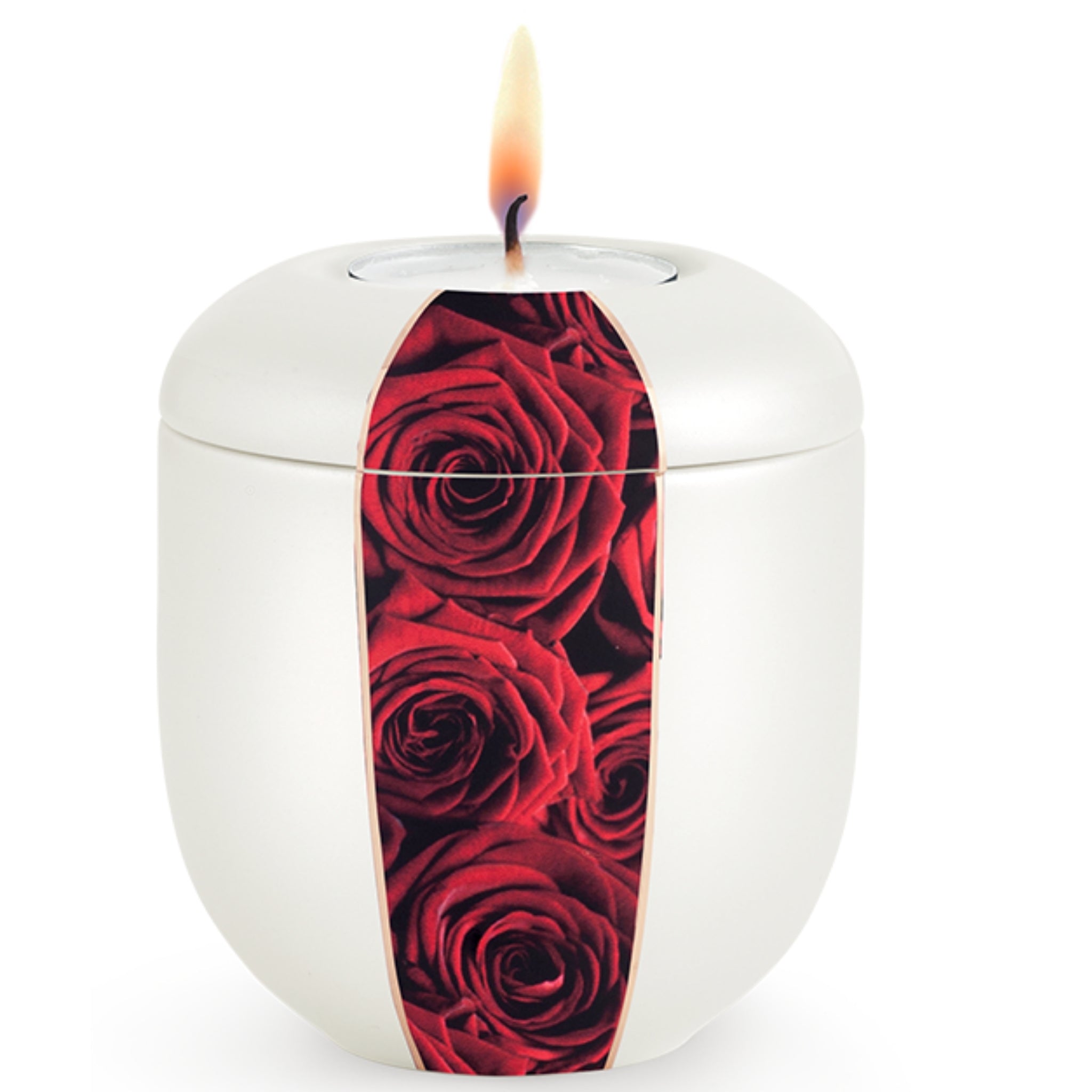 Mansfield Cremation Ashes Urn Red Roses Keepsake VOL