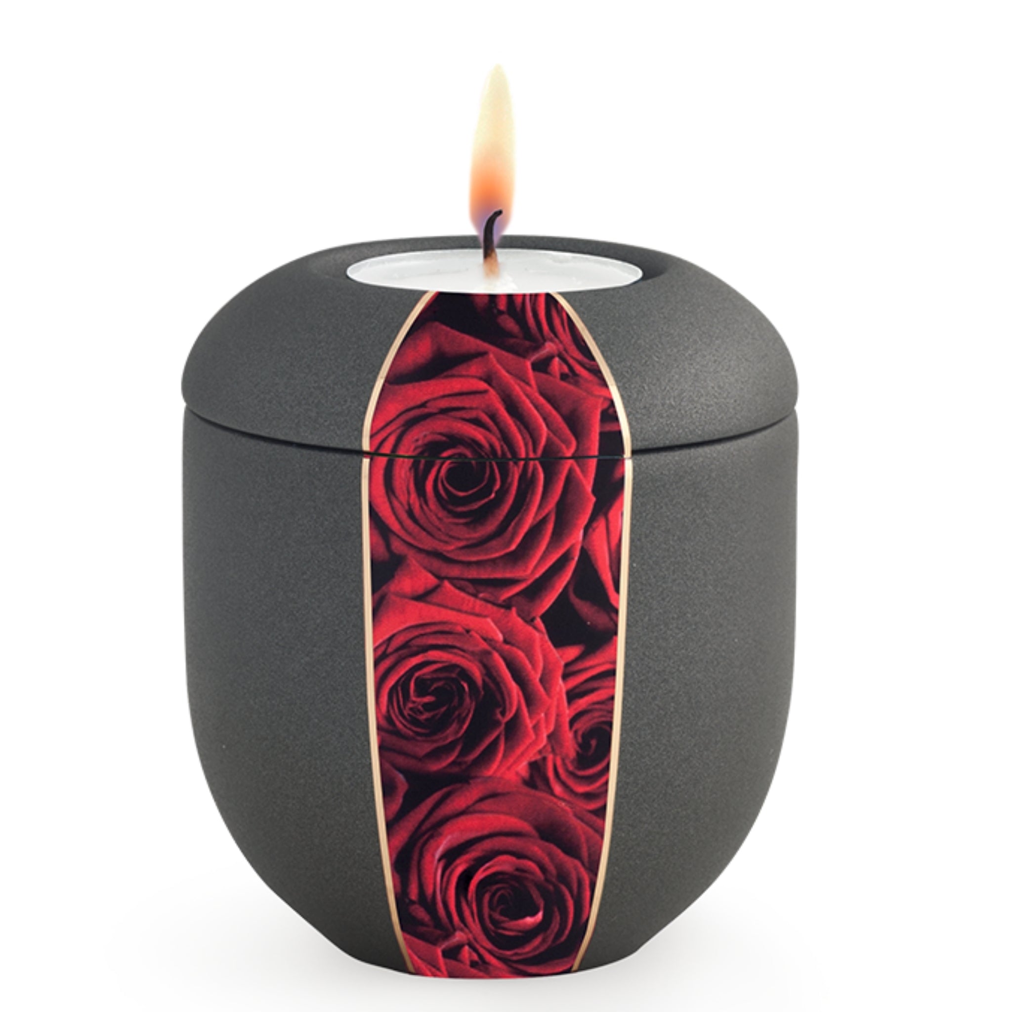 Mansfield Cremation Ashes Urn Red Roses Keepsake VOL