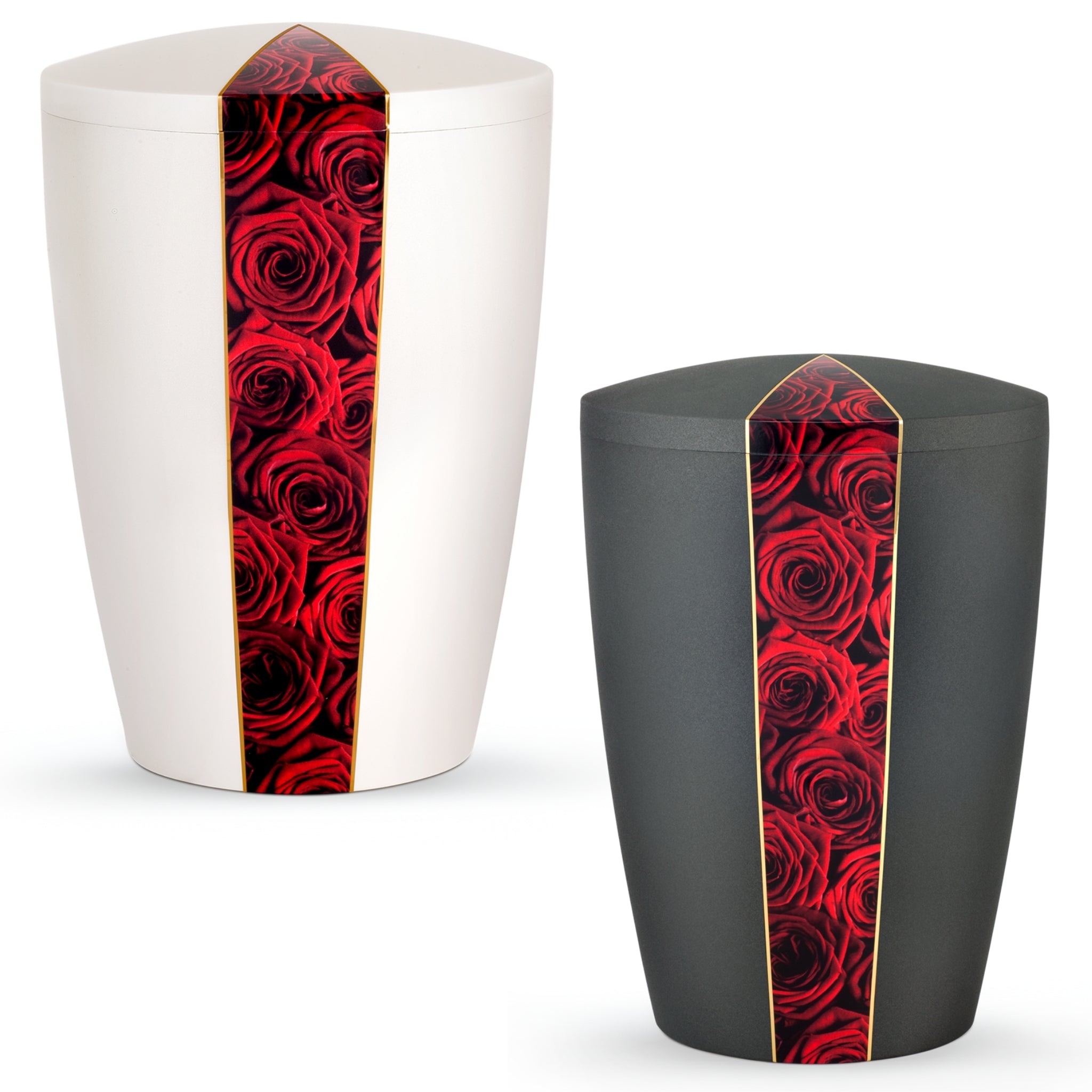 Mansfield Cremation Ashes Urn Red Roses Adult VOL