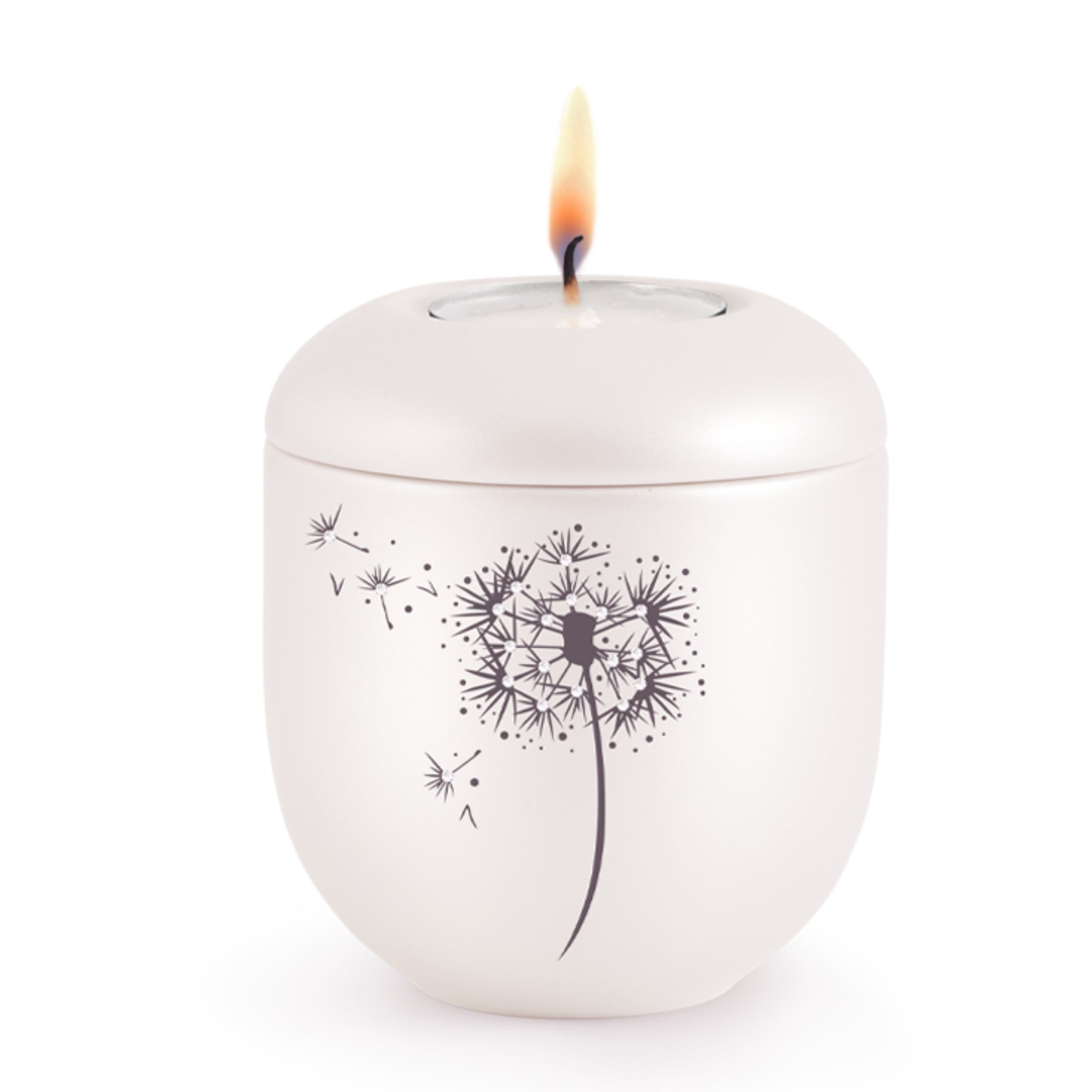 Crystal Dandelion Cremation Ashes Urn Keepsake VOL
