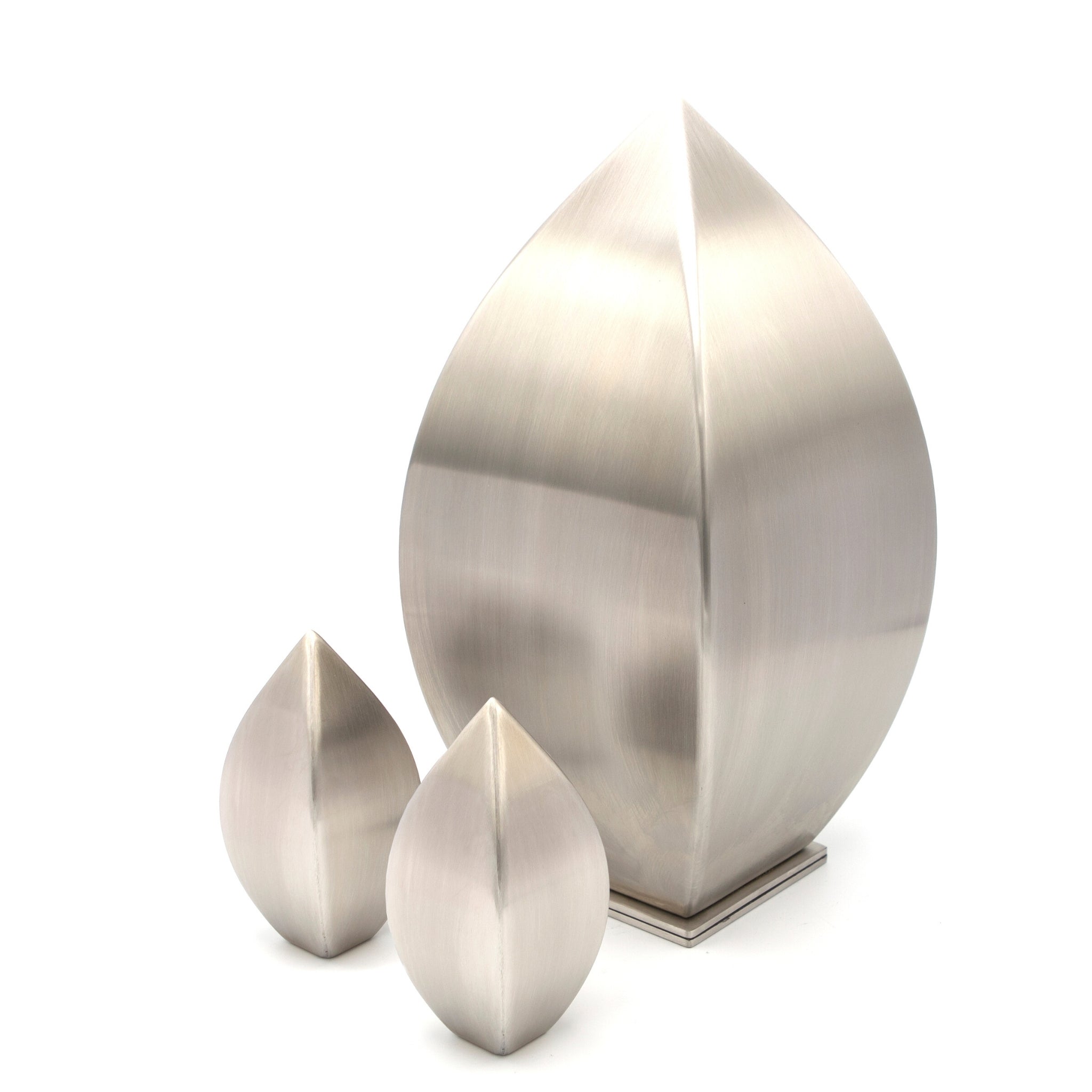 Bourne Leaf Large Stainless Steel Cremation Ashes Urn TOW