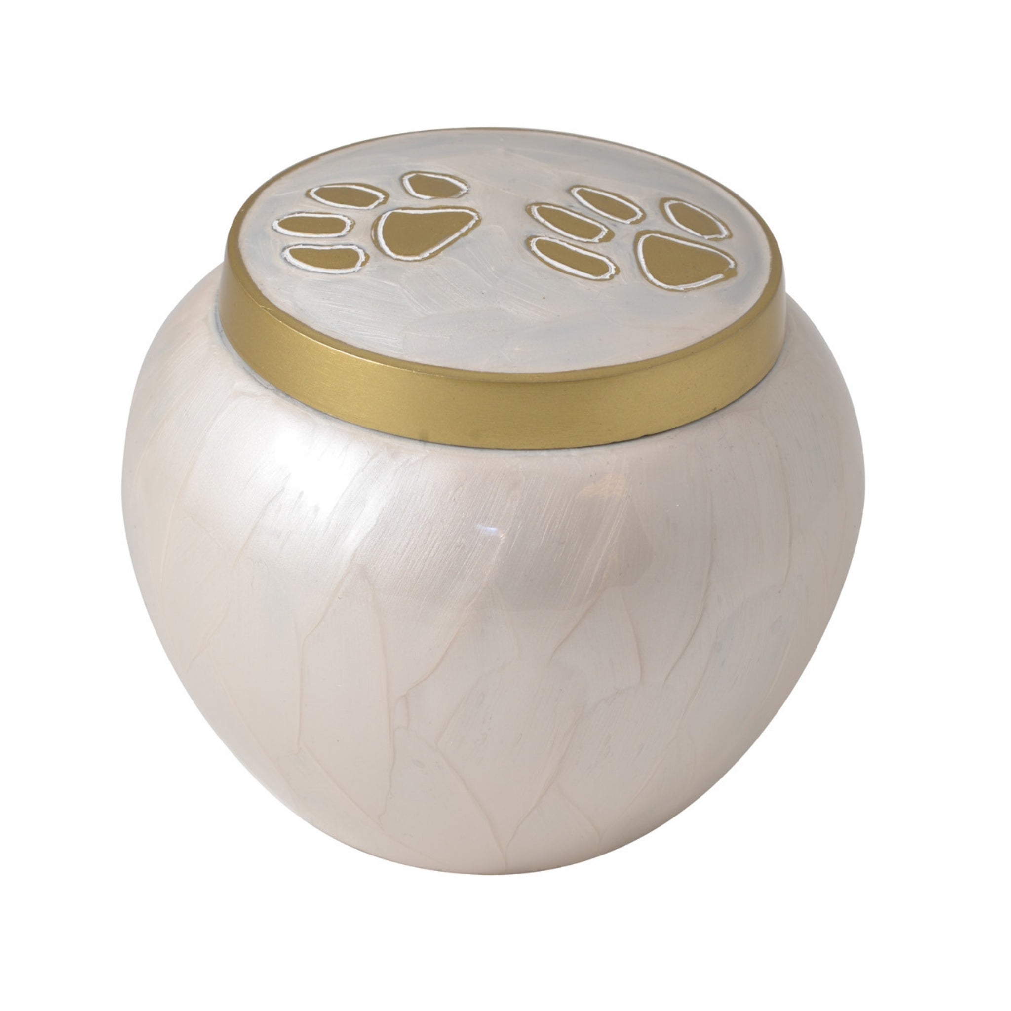 Chester White Cremation Ashes Pet Urn RC