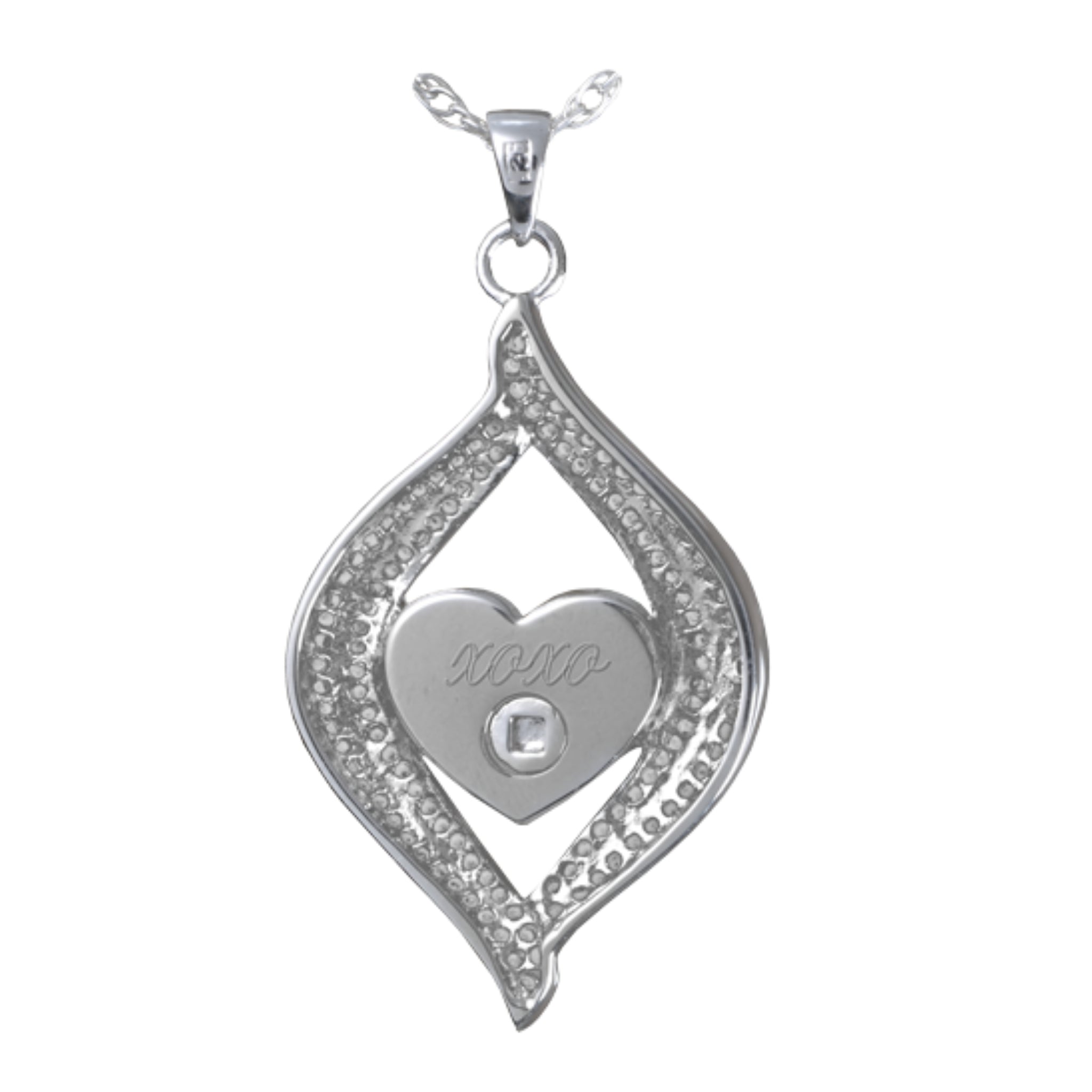Jewellery Ash Pendant Kensington Teardrop Heart 925 Silver NMD