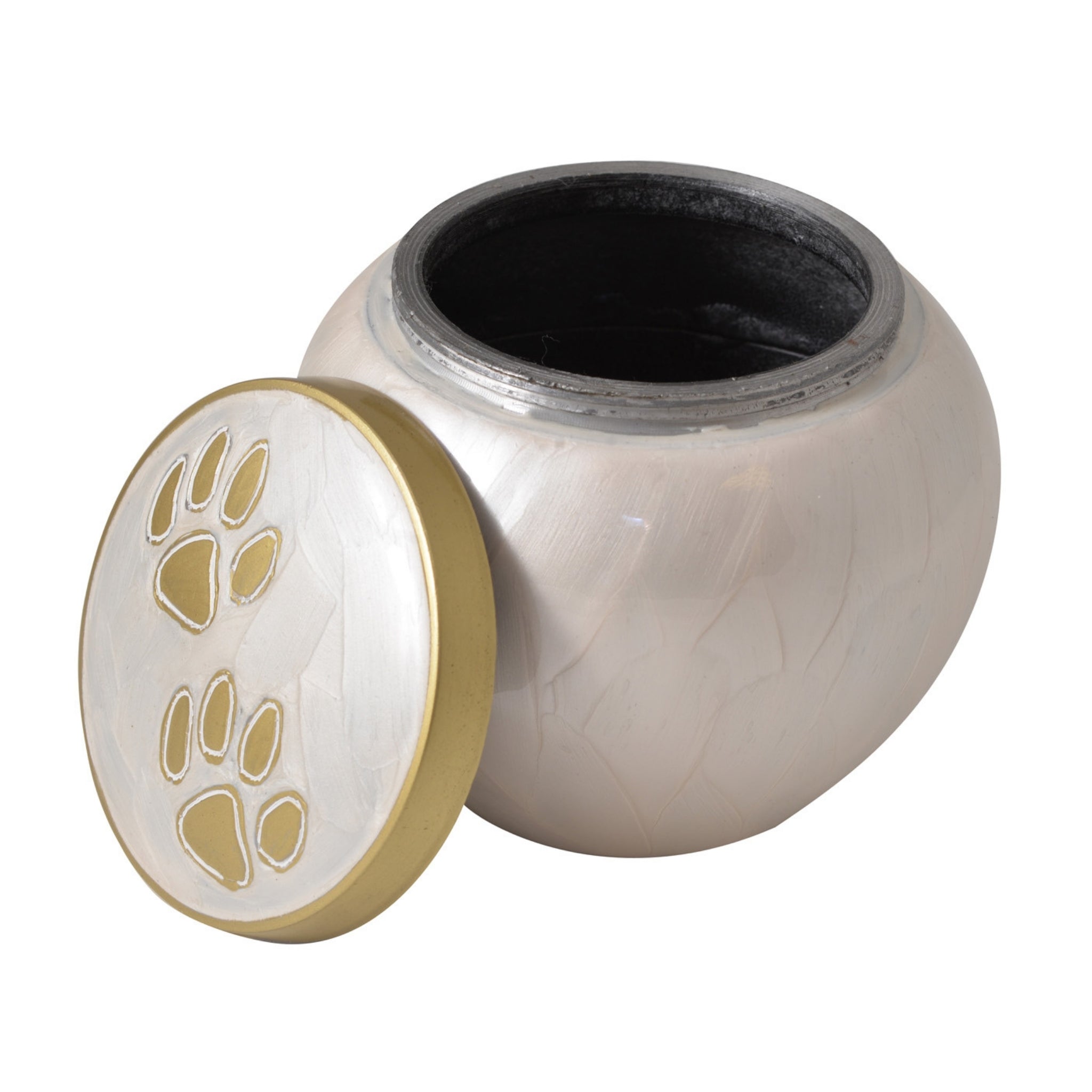 Chester White Cremation Ashes Pet Urn RC