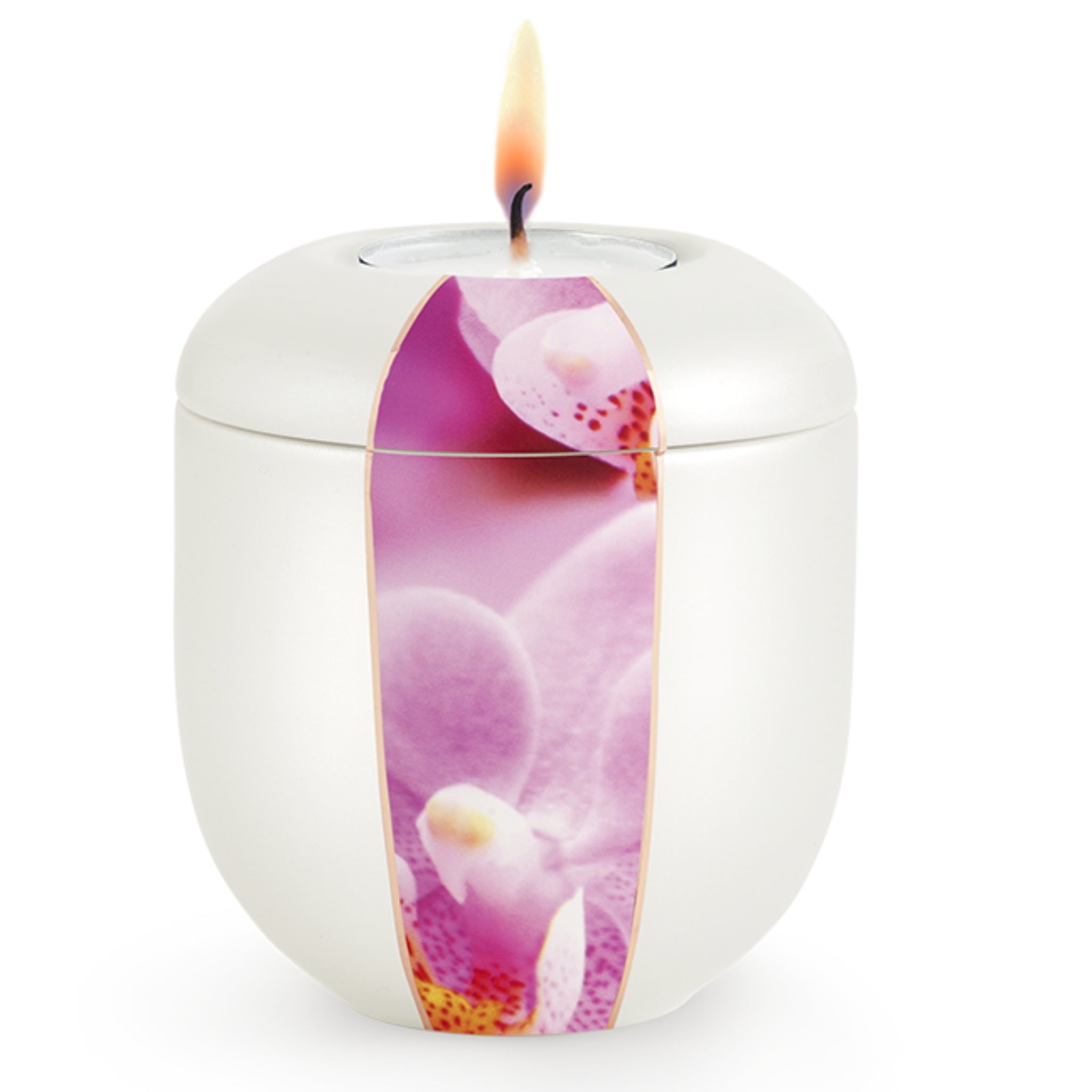 Mansfield Cremation Ashes Urn Pink Orchid Keepsake VOL