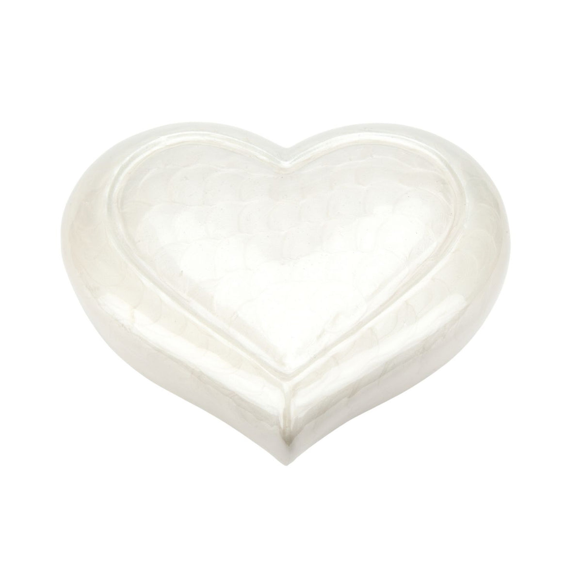 Heavenly Heart Pearl Art Cremation Ashes Urn OM