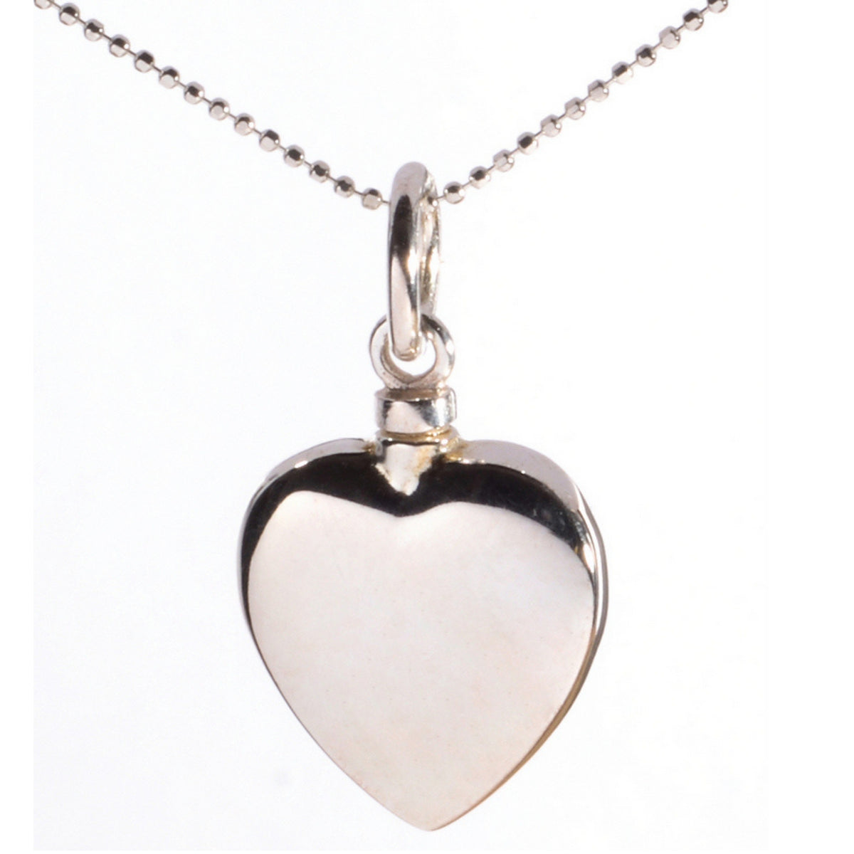 Mayfair Heart Cremation Ashes Pendant 925 Silver Urns UK