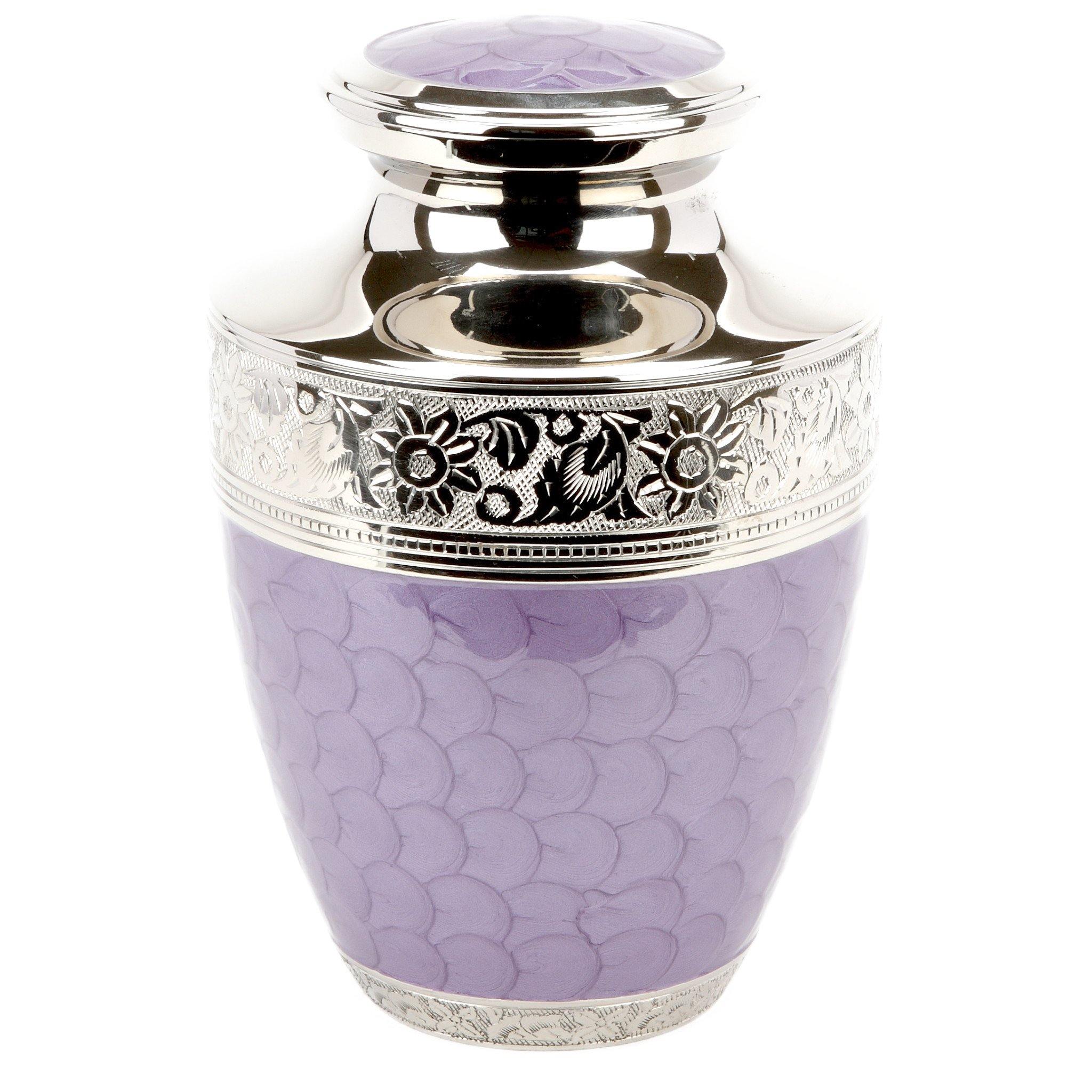Pimlico Purple Cremation Ashes Urn Adult RC