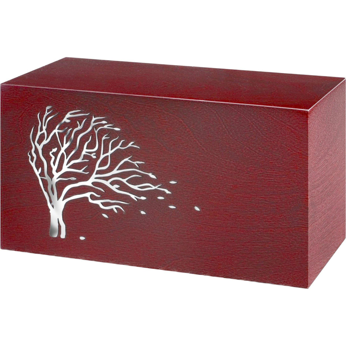 Beaminster Wooden Cremation Ashes Urn Mirror Tree BEA