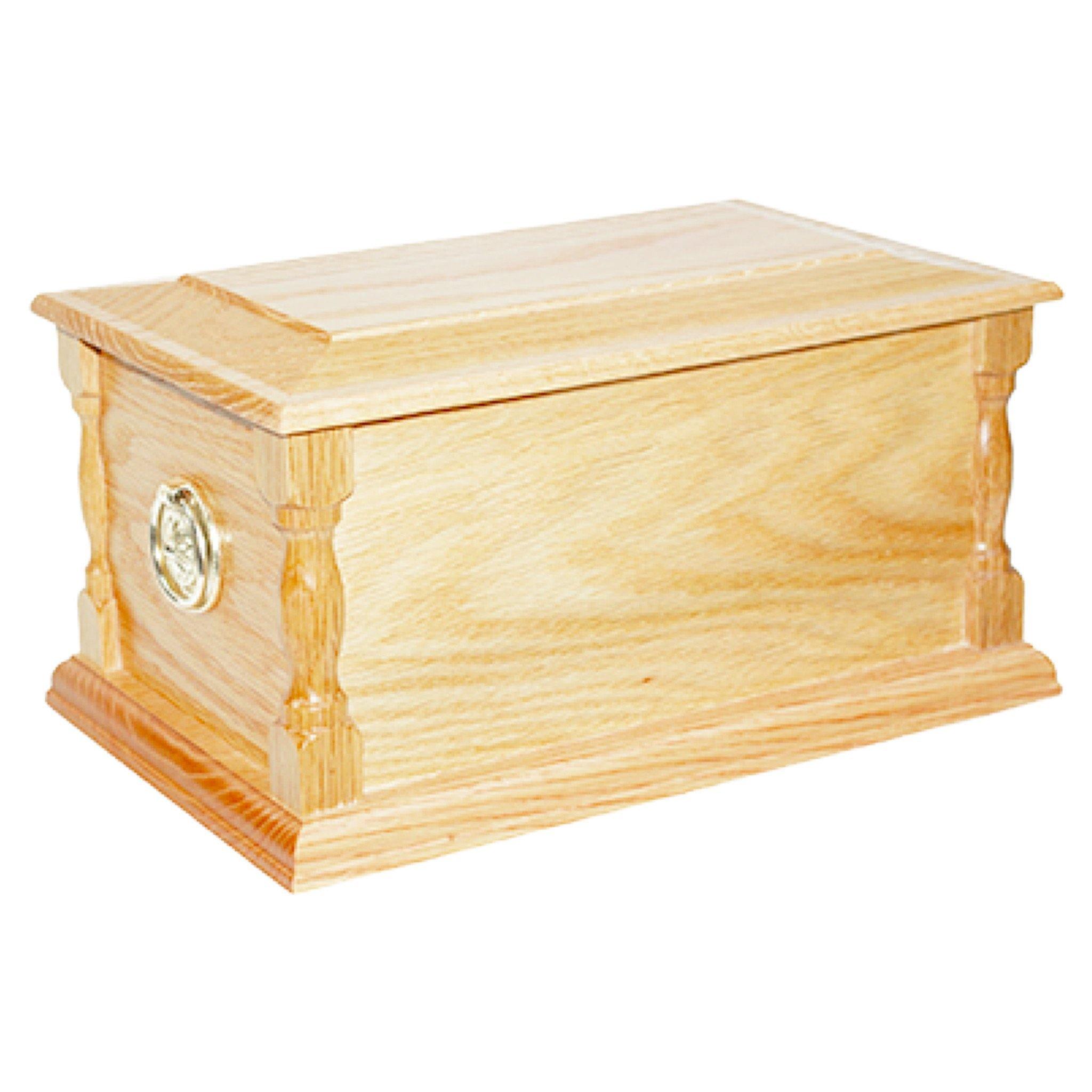 Eastleigh Solid Oak Cremation Ashes Casket BRA