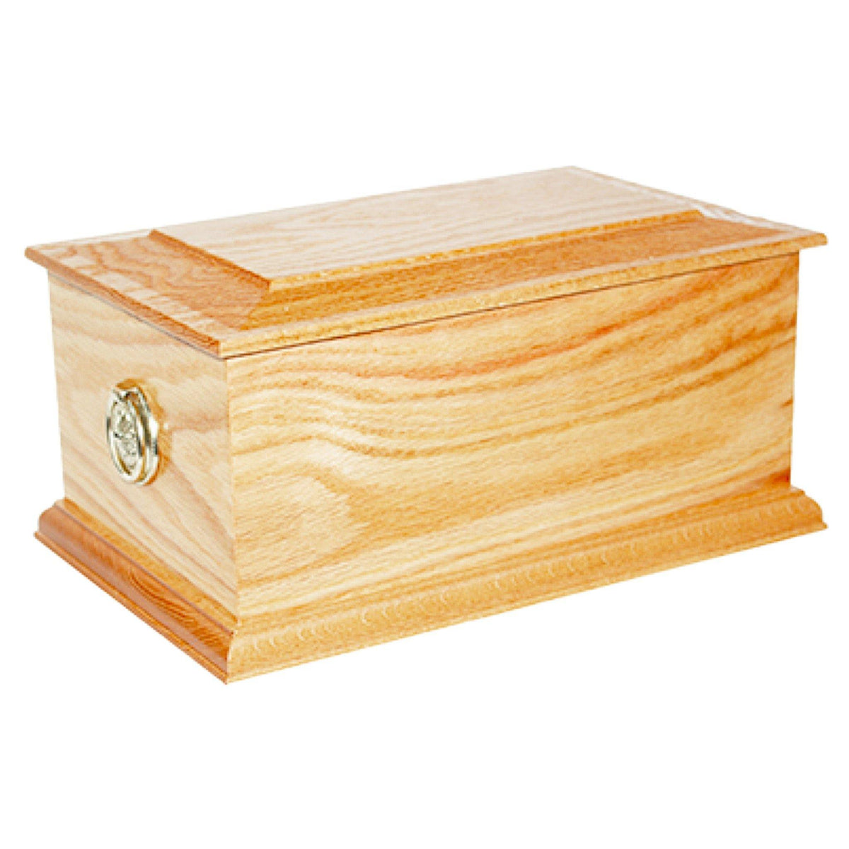 Kempsey Solid Oak Cremation Ashes Casket BRA