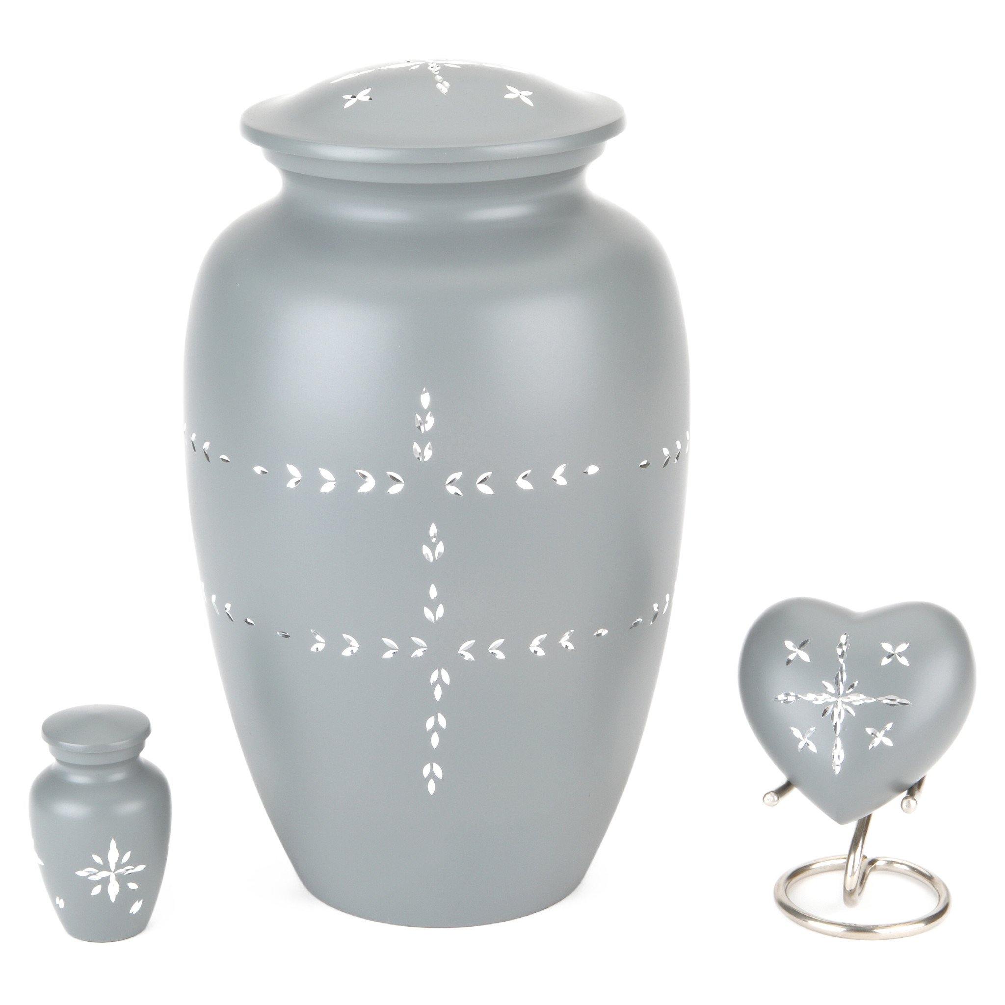 Lewes Grey Cremation Ashes Urn RC