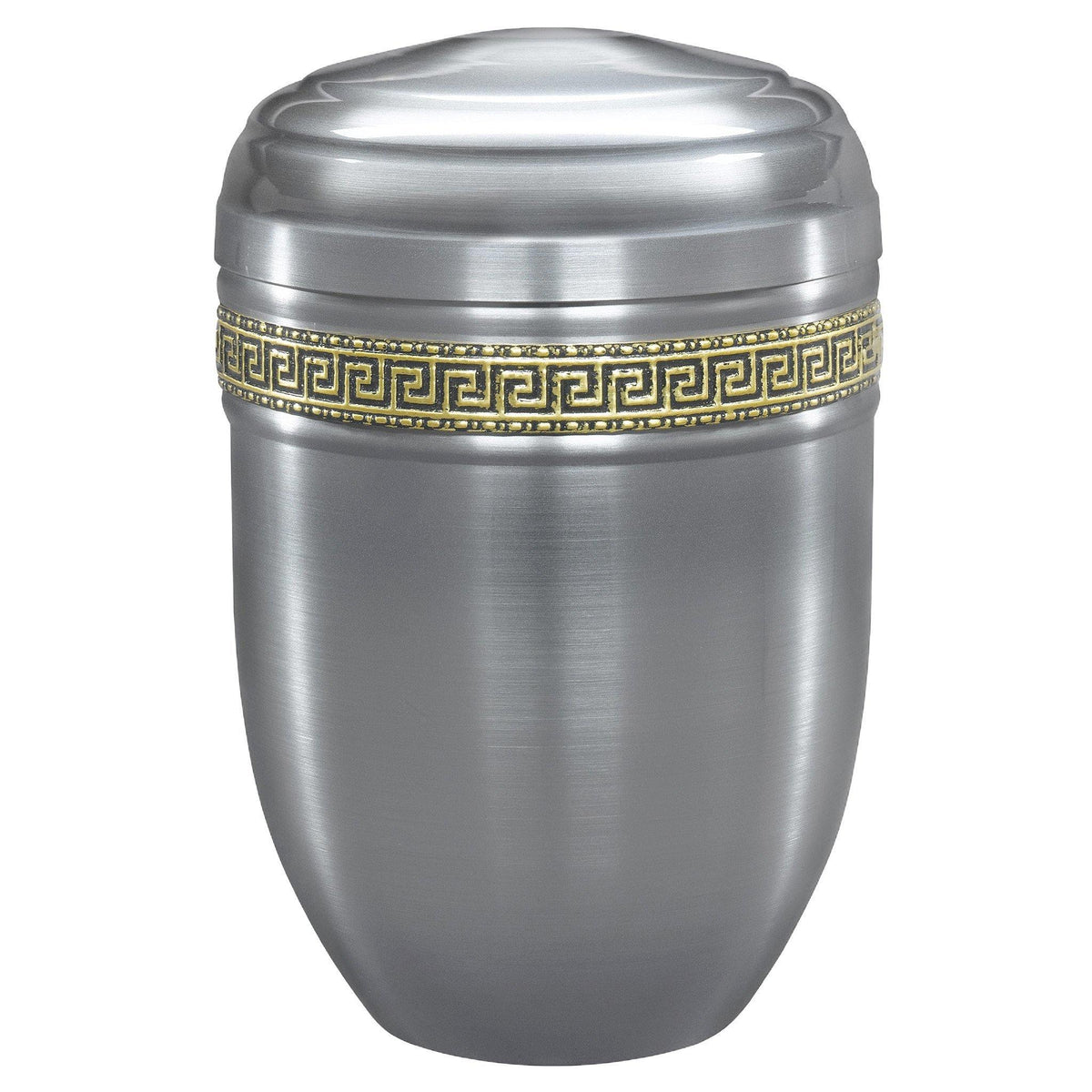 Purley Brushed Steel Band Cremation Ashes Urn PLU