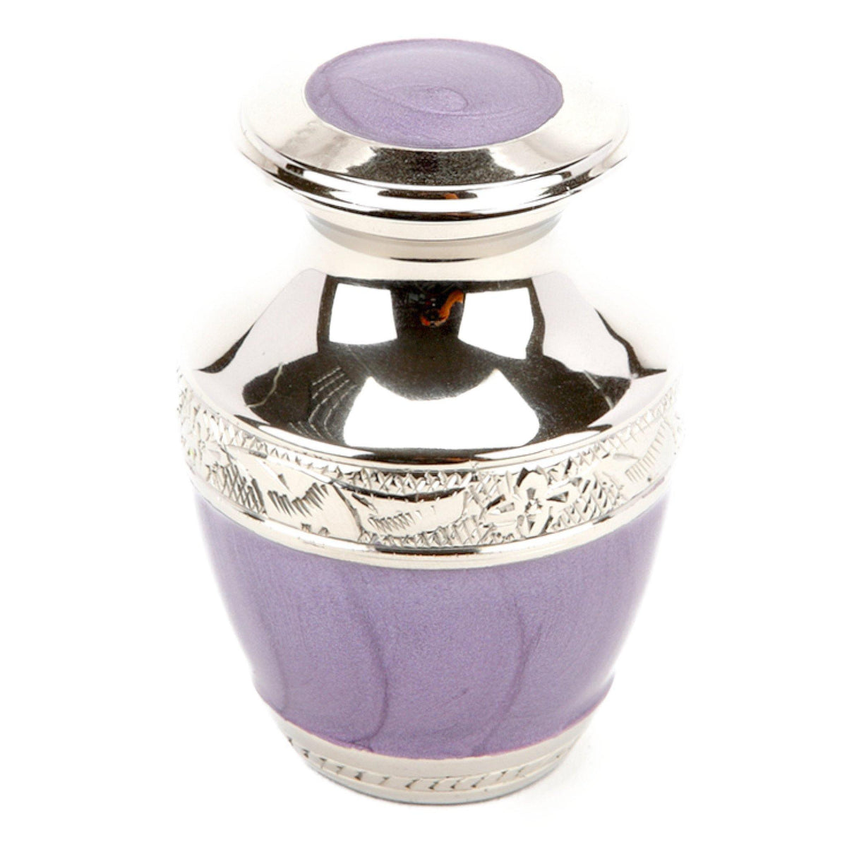 Pimlico Purple Cremation Ashes Keepsake Mini Urn Urns UK