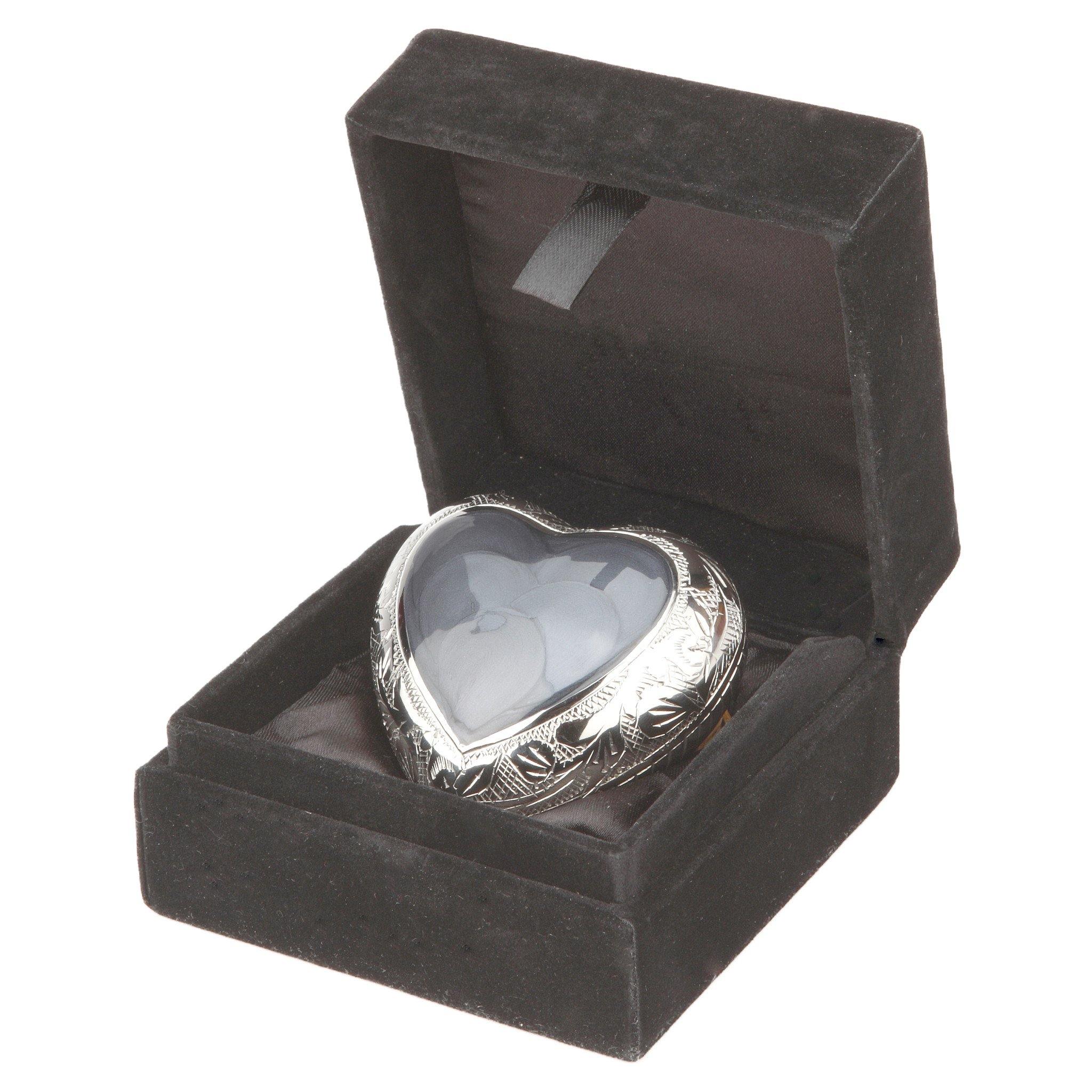 Epping Grey Heart Cremation Ashes Keepsake Mini Urn RC