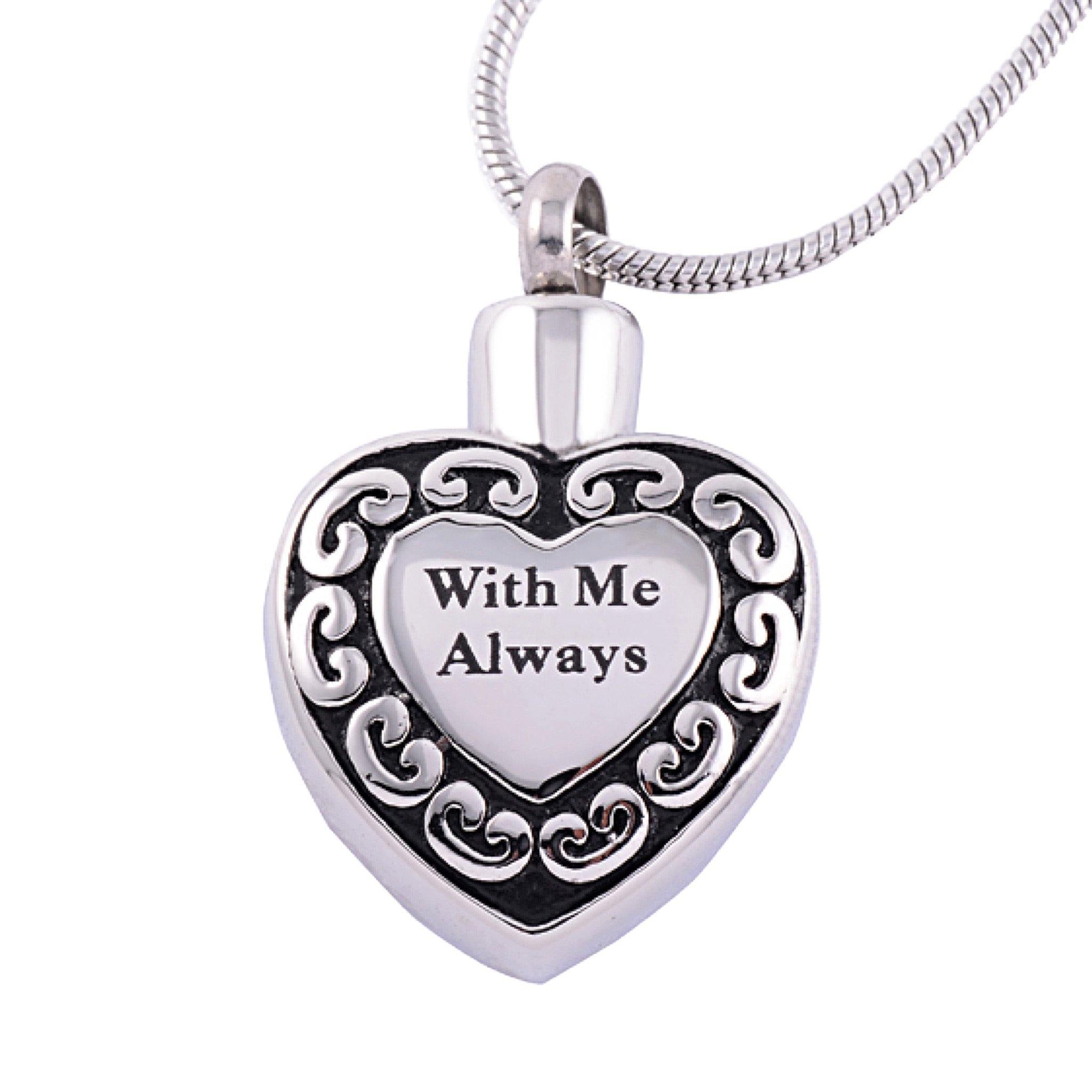 With Me Always Cremation Ashes Pendant Design 59 Urns UK