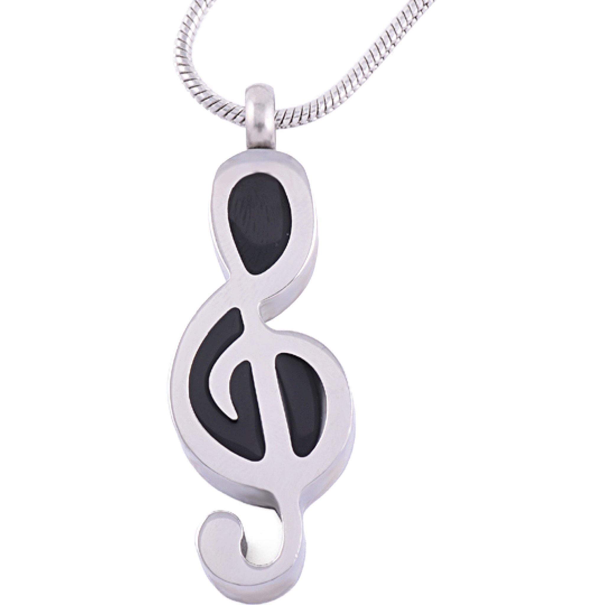 Musical Note Cremation Ashes Pendant Design 74 Urns UK