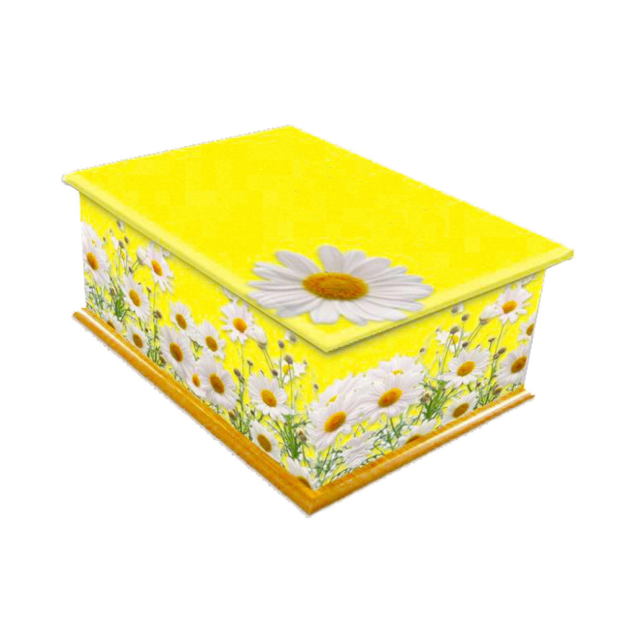 Sunshine Daisy Wooden Cremation Ashes Urn Adult COL