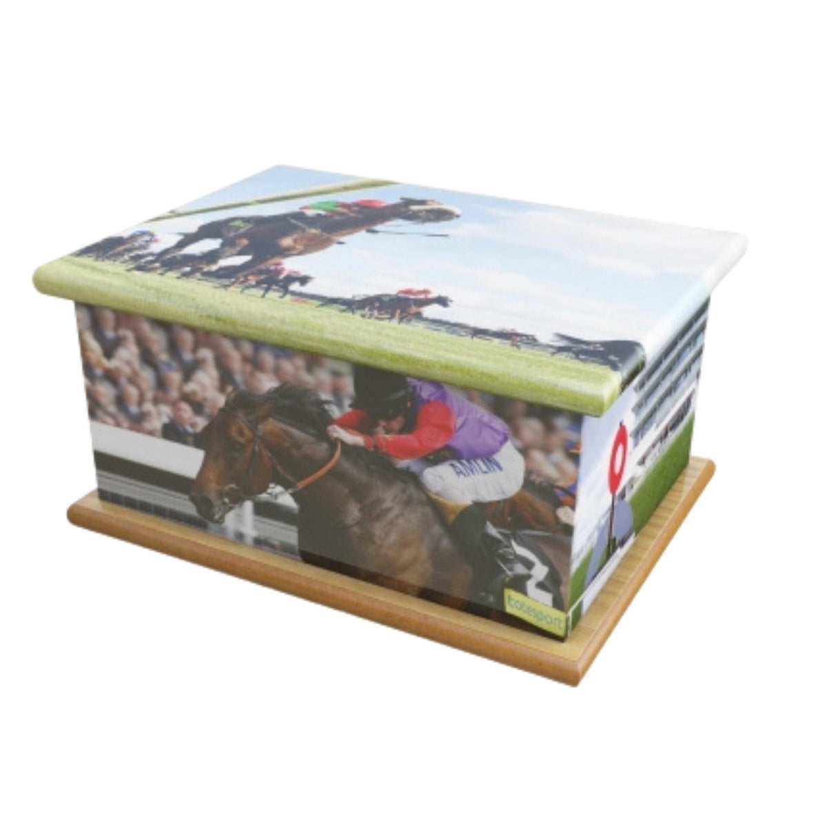 Wooden Urn At The Races Adult COL