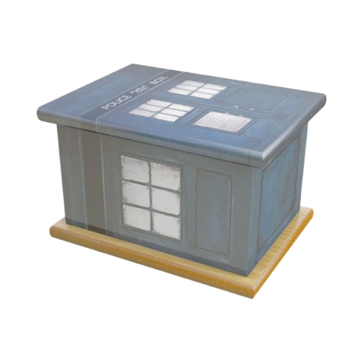 Wooden Urn Police Box Infant COL