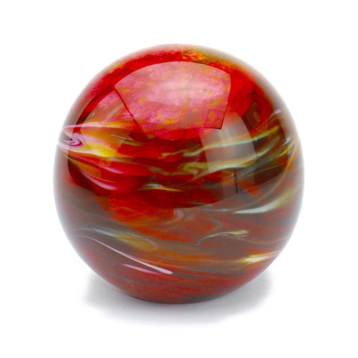 Malton Marble Red Glass Cremation Ashes Urn EEU