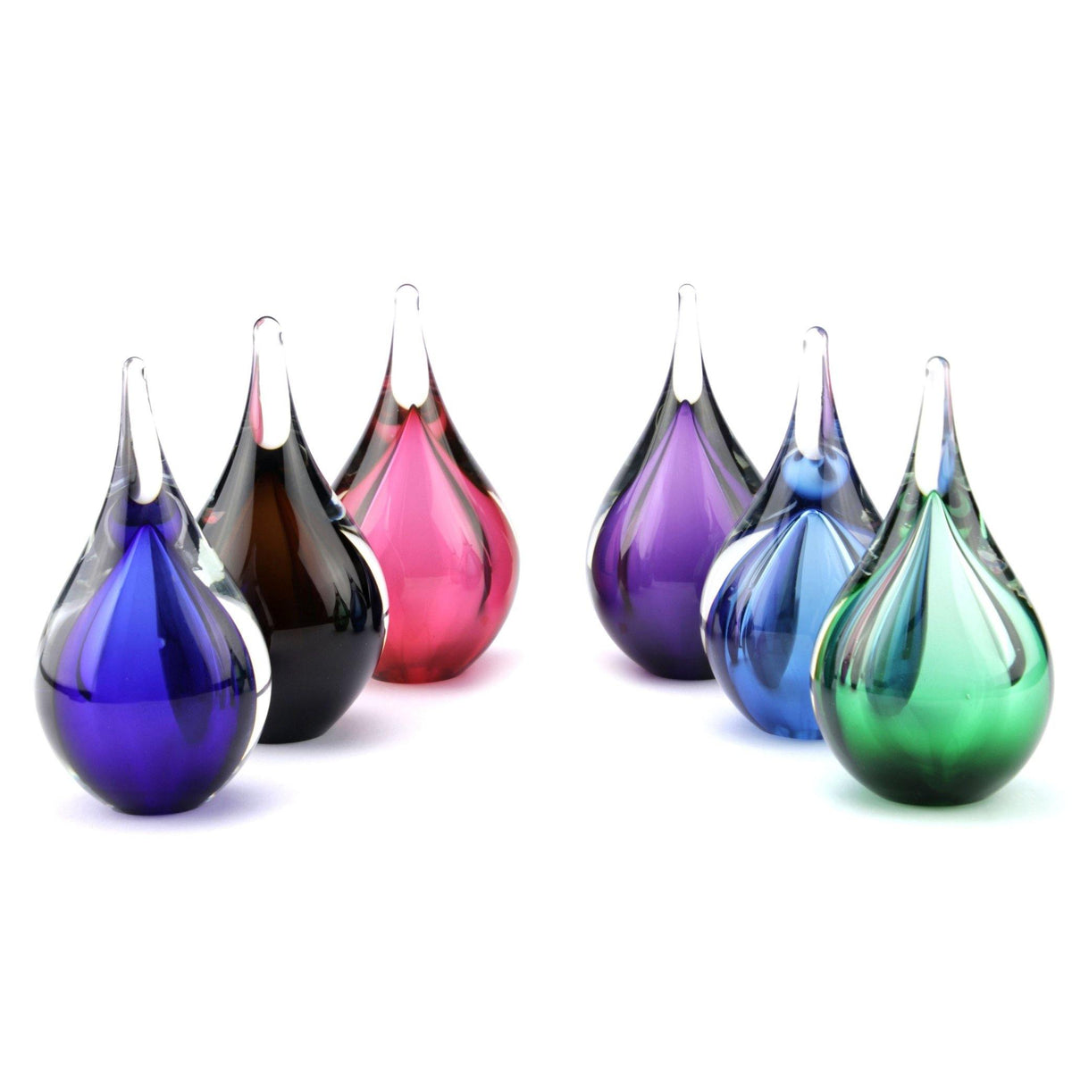 Glass Urn - Neston Purple Drop 3ci EEU