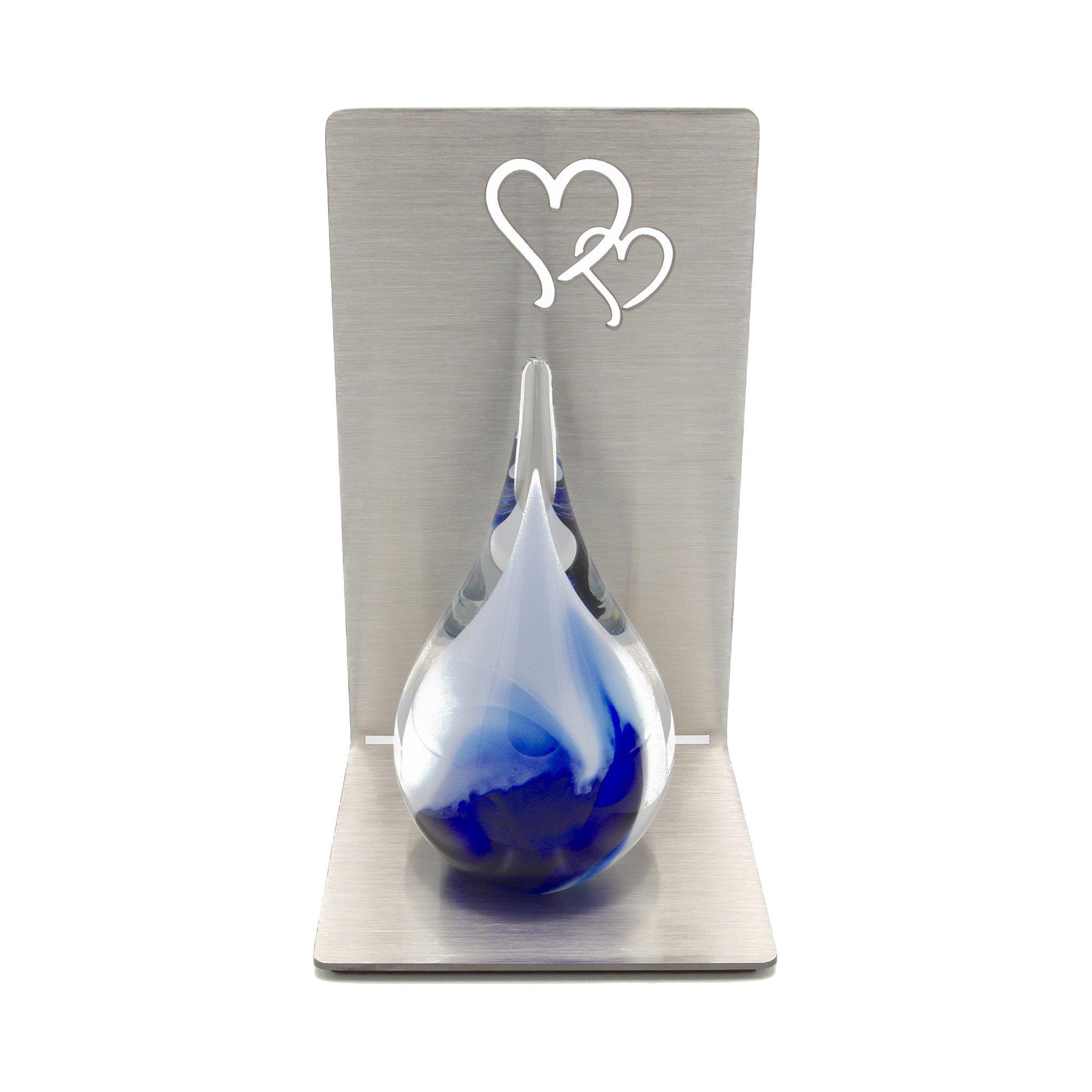 Glass Urn - Neston Blue White Drop 3ci EEU