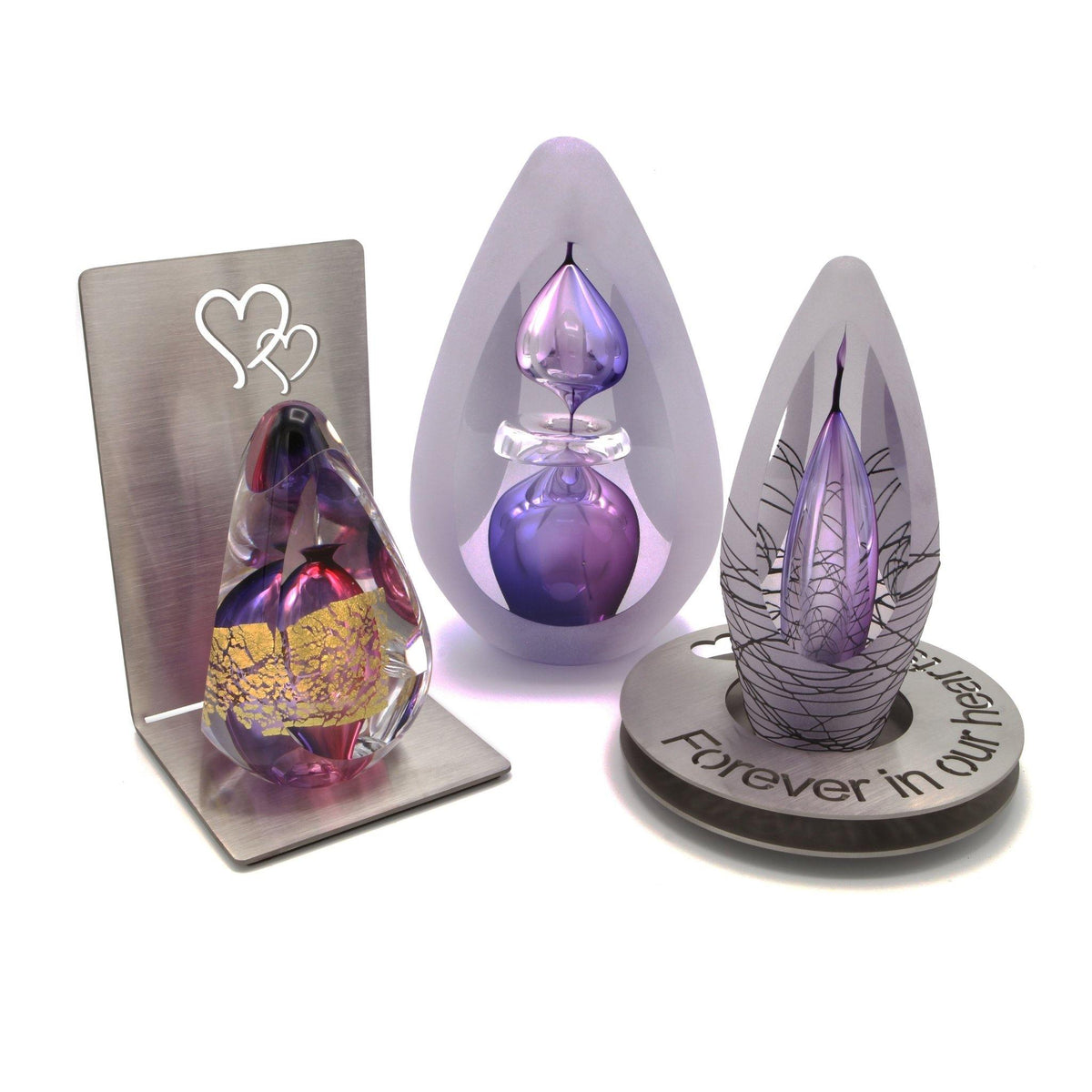 Glass Urn - Shanklin Purple 12ci EEU