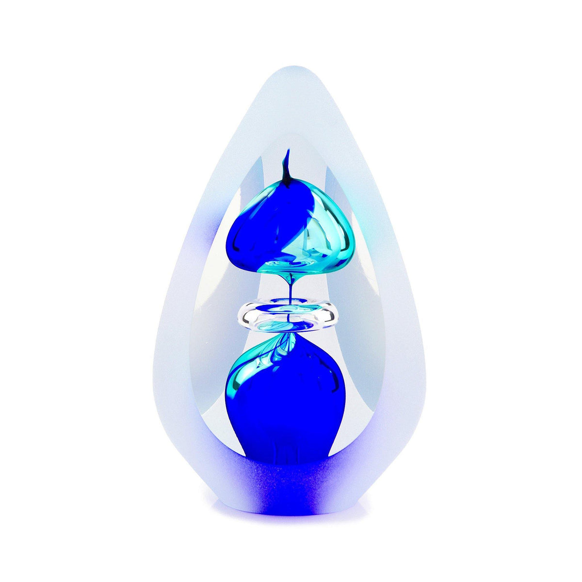 Glass Urn - Shanklin Blue 12ci EEU