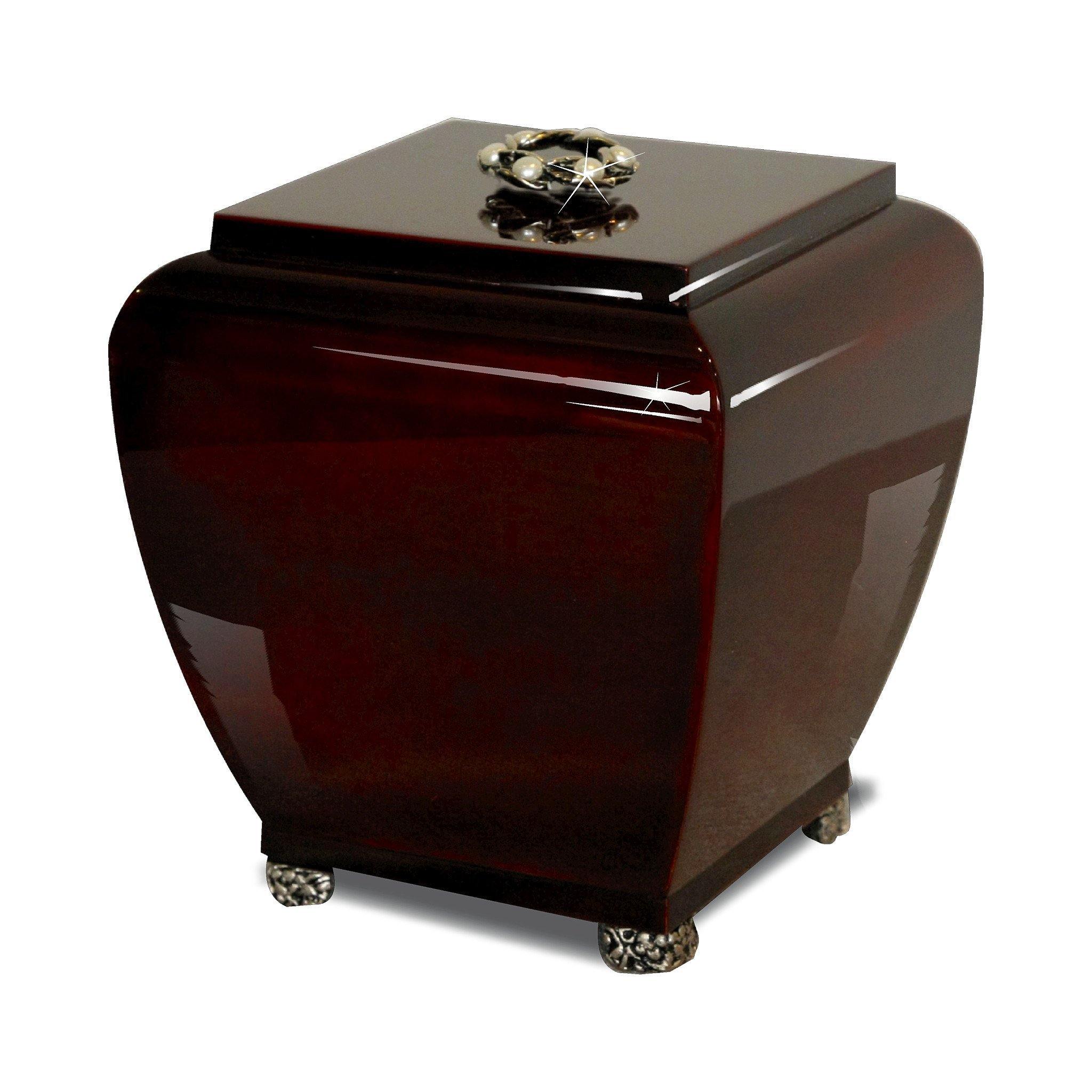 Wooden Urn - Beaminster Imperial Wreath Mahogany BEA