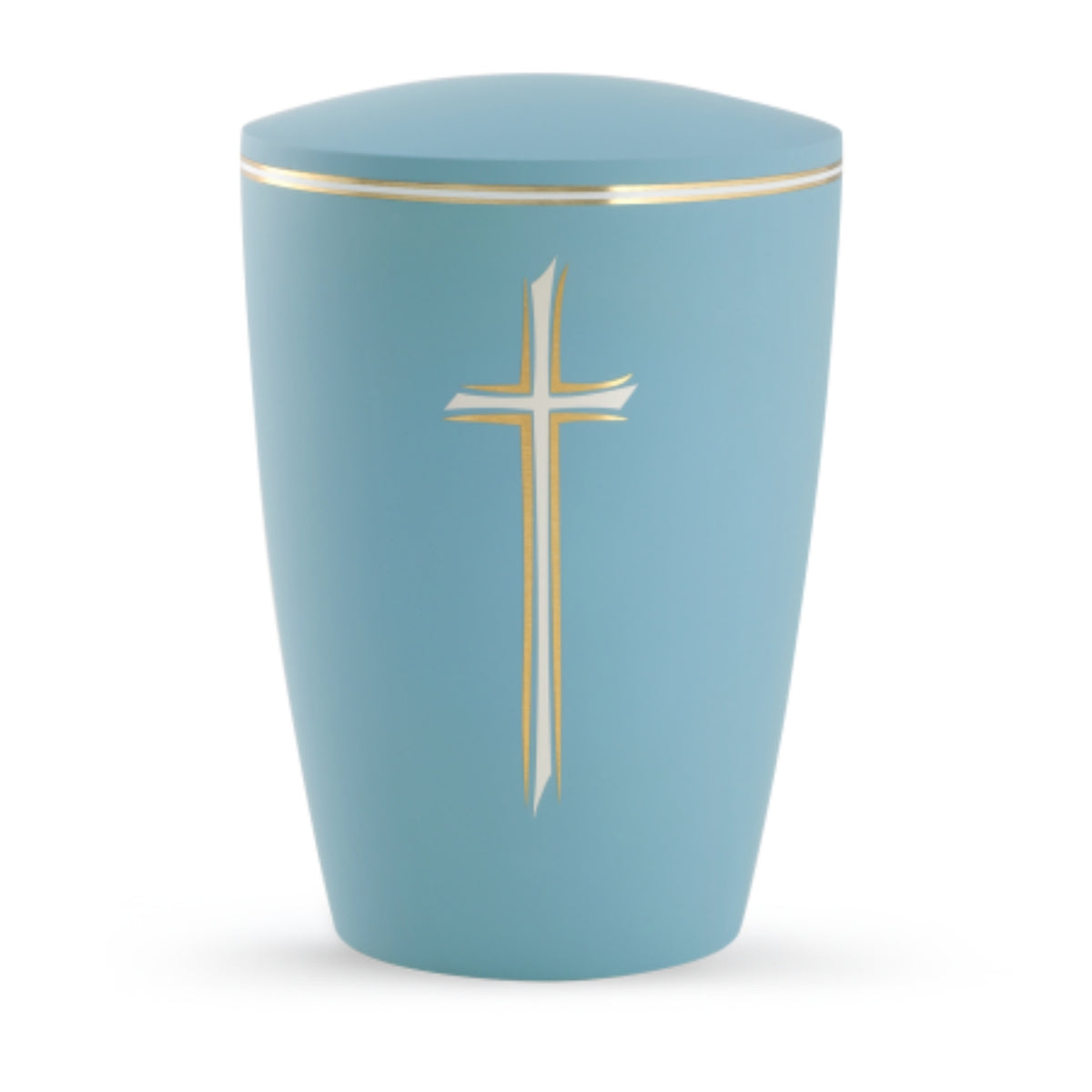 Darlington Turquoise Cross Cremation Ashes Urn Adult VOL