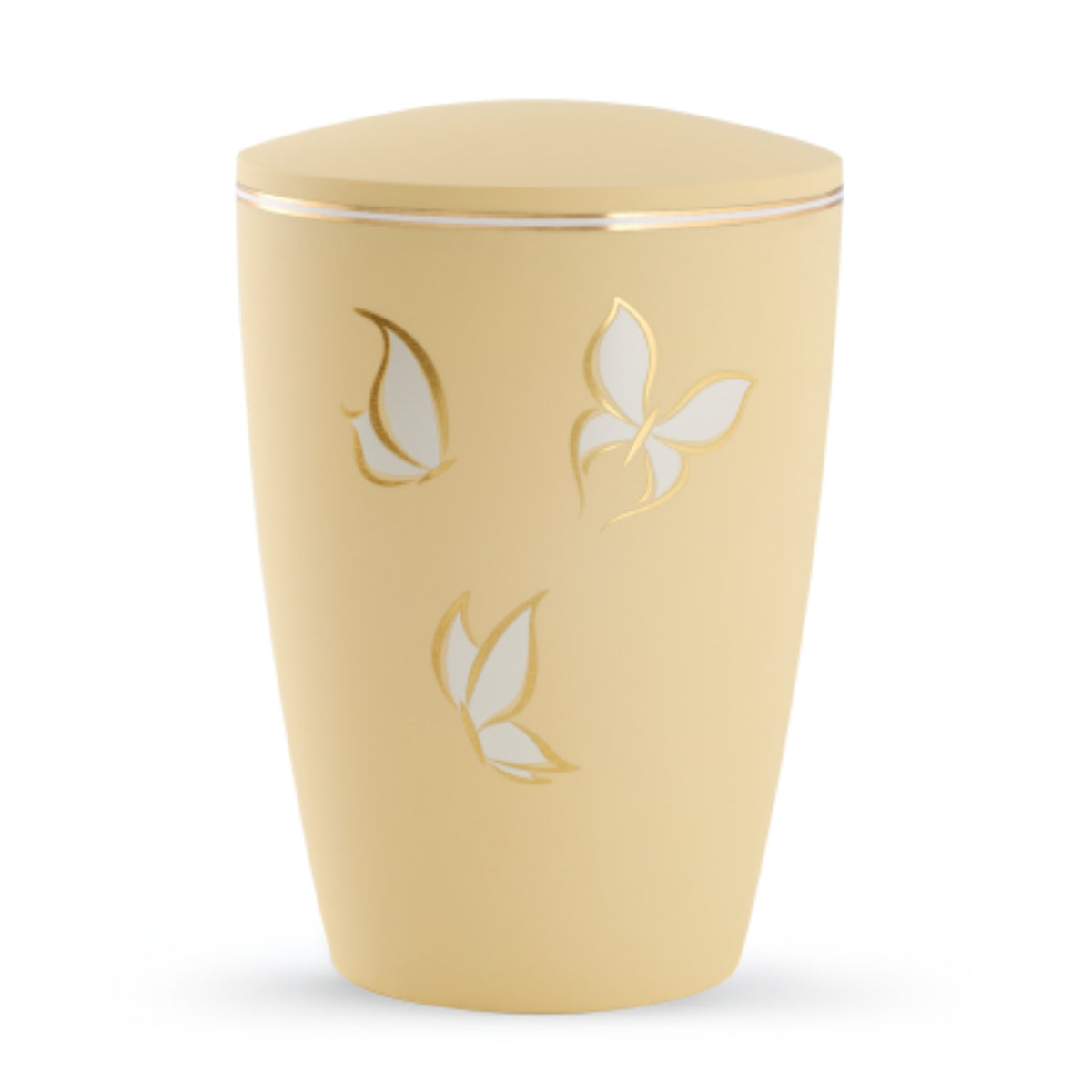 Darlington Yellow Butterflies Cremation Ashes Urn Adult VOL